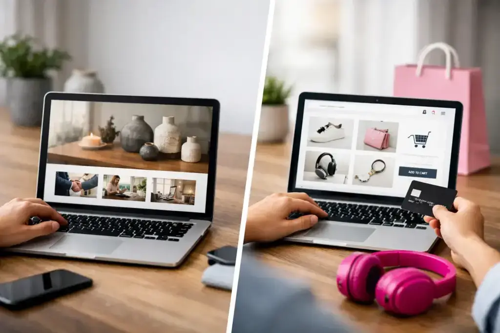 Sito vetrina o ecommerce: cosa scegliere