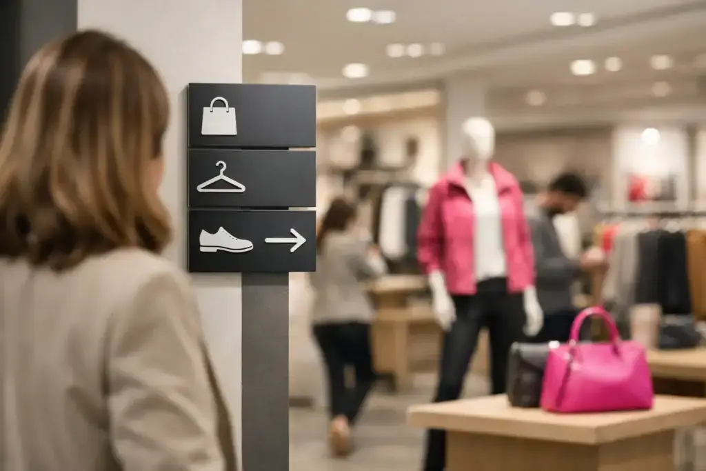 Esempi di signage retail che guidano e vendono