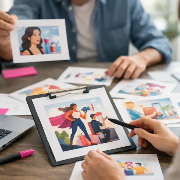 Illustrazioni per campagne pubblicitarie efficaci